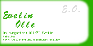 evelin olle business card